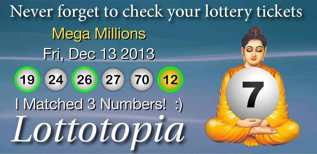 Lottotopia highlights your matching numbers in green! I matched 3 numbers yesterday, I hope you did better!
